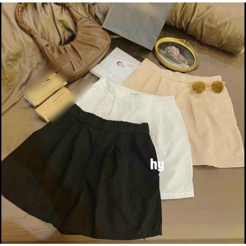 Quần Short Nữ Cạp Cao phối lưng thun cao cấp dễ mặc