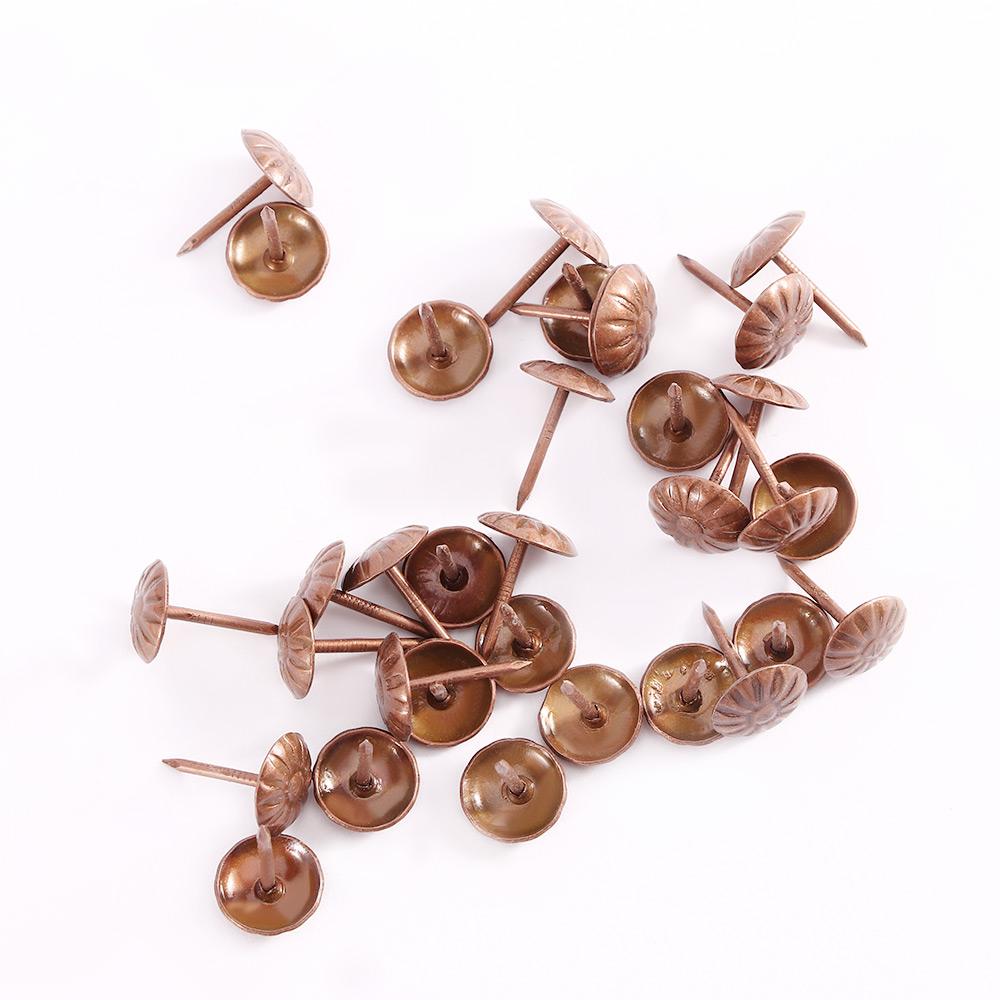 300-Pack Silver Upholstery Tacks – 16mm Diameter Decorative Nails For Furniture, Doors, Leathercraft & DIY Projects