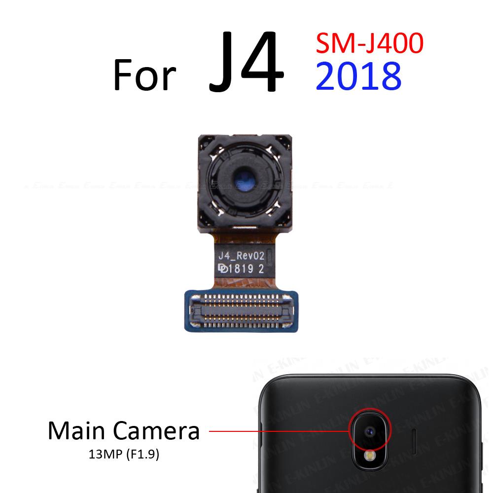Rear Back Main Front Facing Selfie Camera For Samsung Galaxy J8 J6 J4 Plus J2 Pro 2018 Big Small Module Ribbon Flex Cable Repair Parts