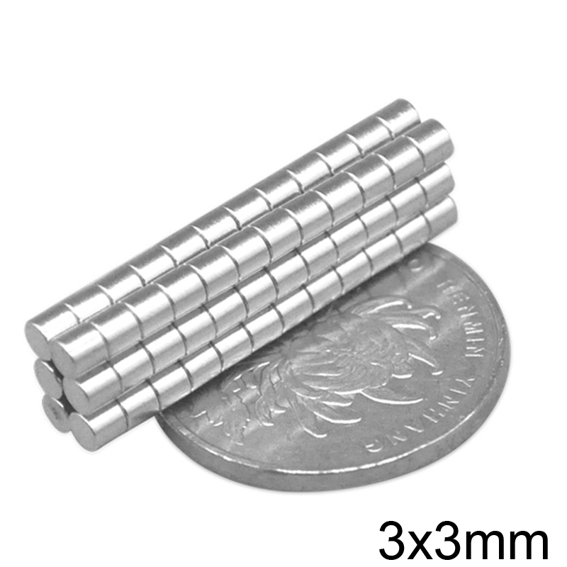 Nam châm viên 3x3mm ( 50 viên). nam châm N52