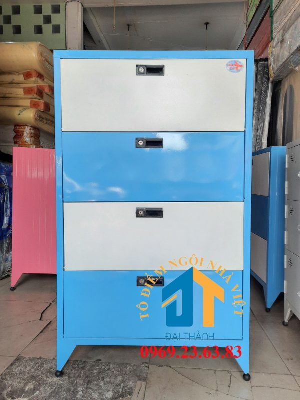 Tủ sắt 4 ngăn cửa bật sơn tĩnh điện BẢO AN