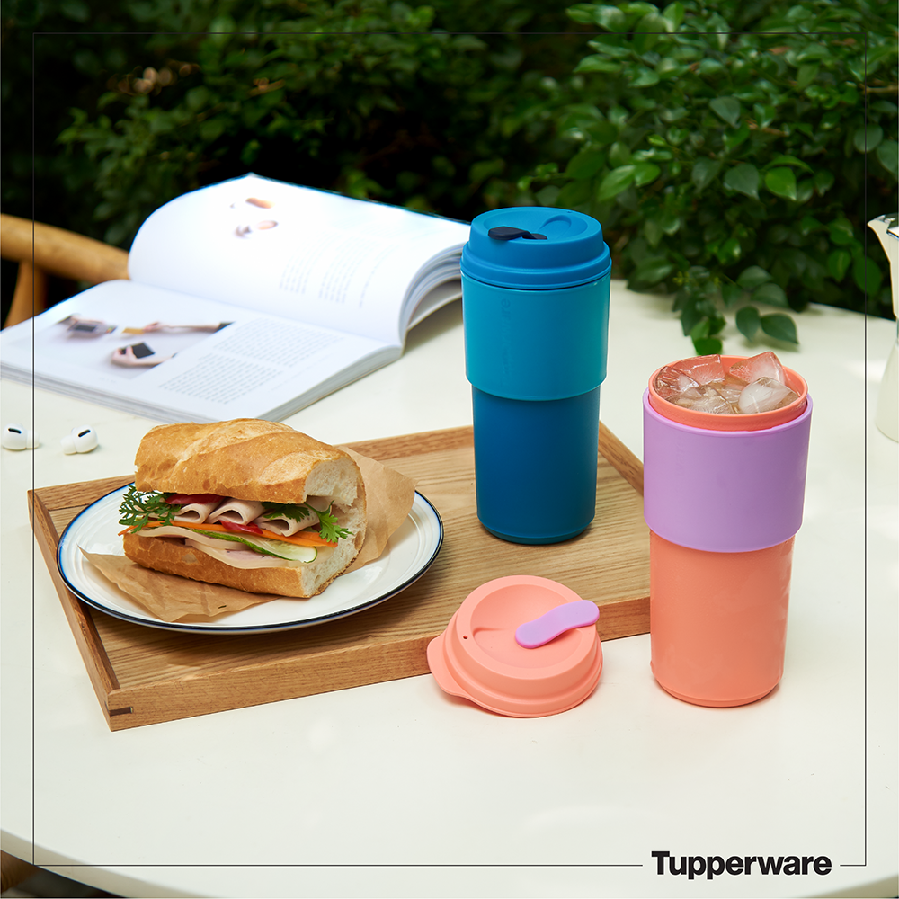 [HCM]LY COFFEE TO GO 490ml - TUPPERWARE CHÍNH HÃNG