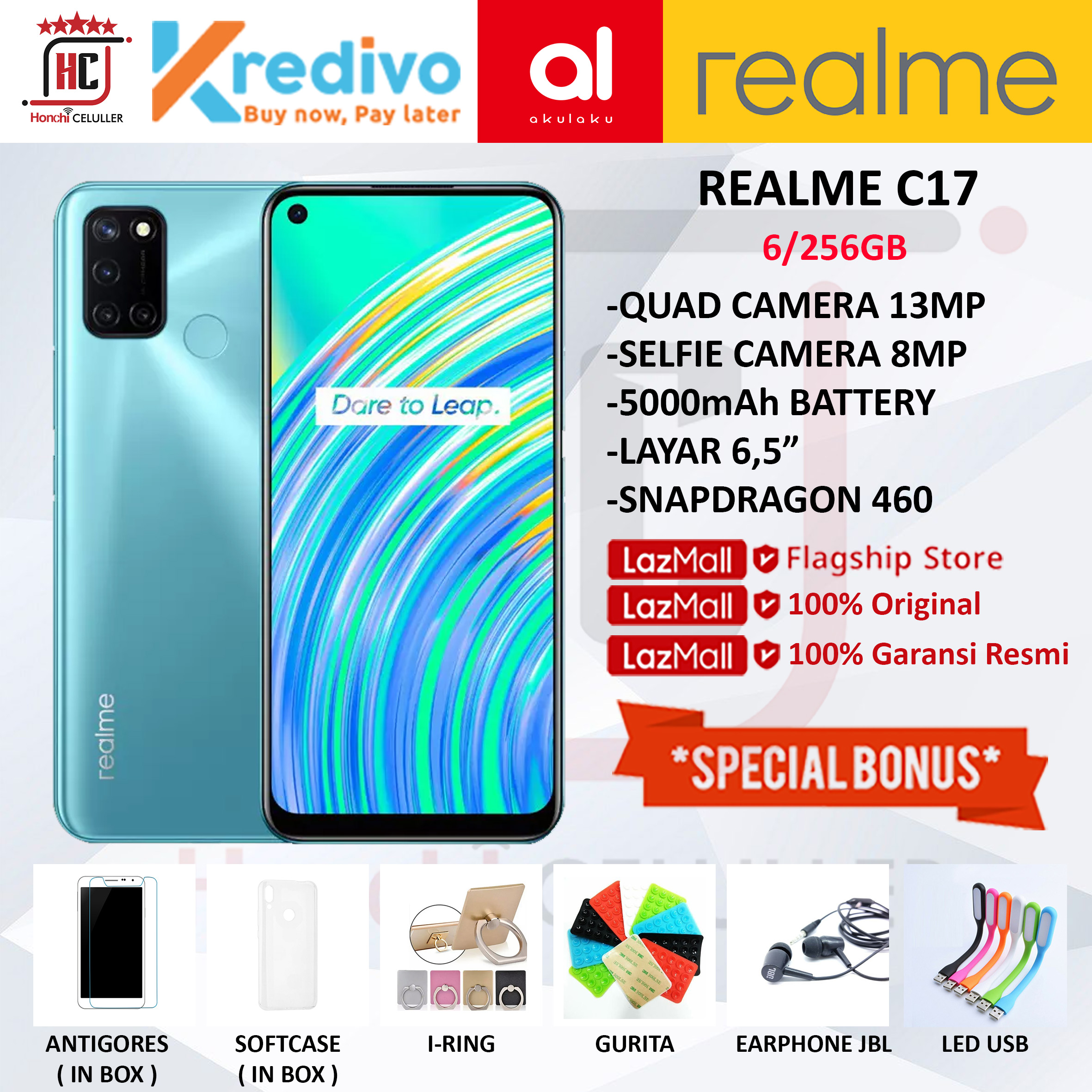 REALME C17 6/256GB GARANSI RESMI REALME INDONESIA ORIGINAL FULL BONUS