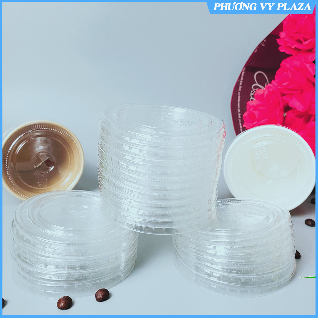 50 Chiếc nắp cốc giấy - nắp bằng