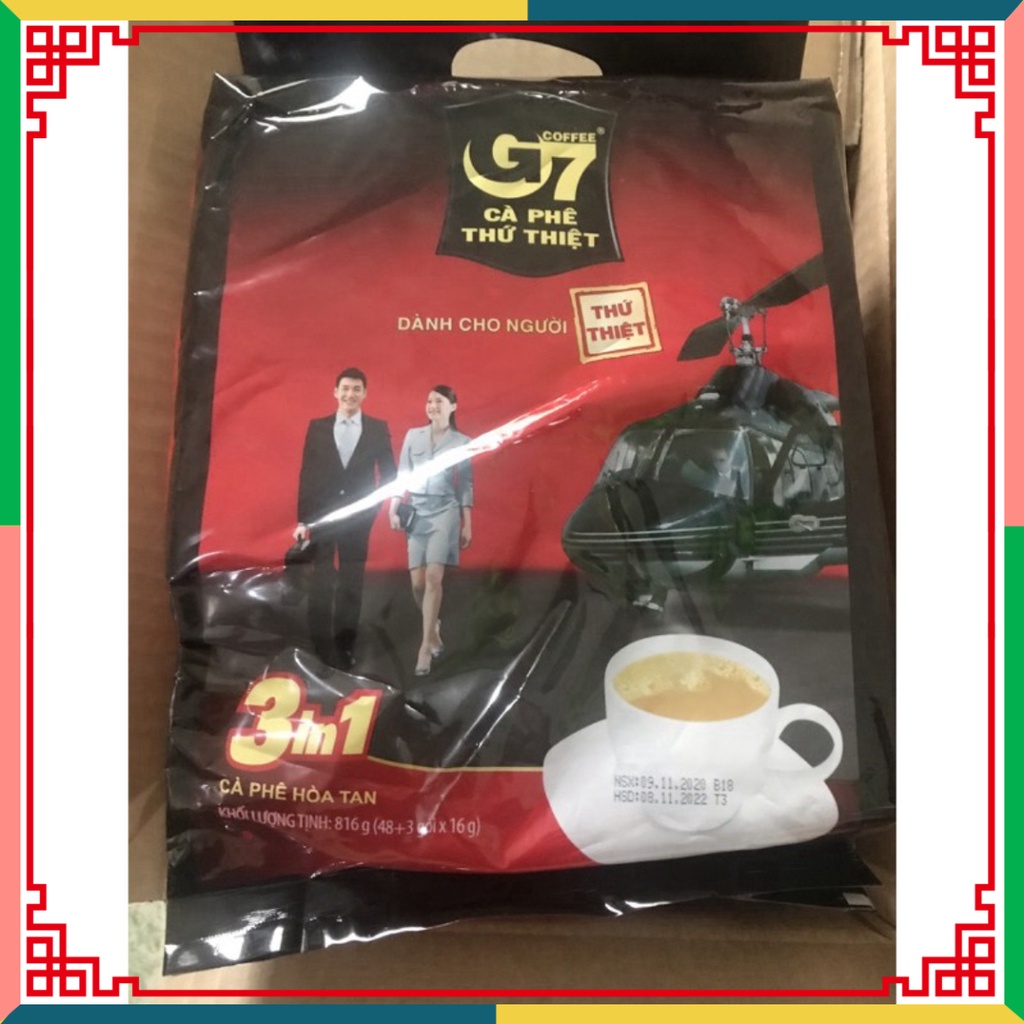 (HOT LIKE) Bịch 50 Gói cafe G7 bịch 50 gói x 16g