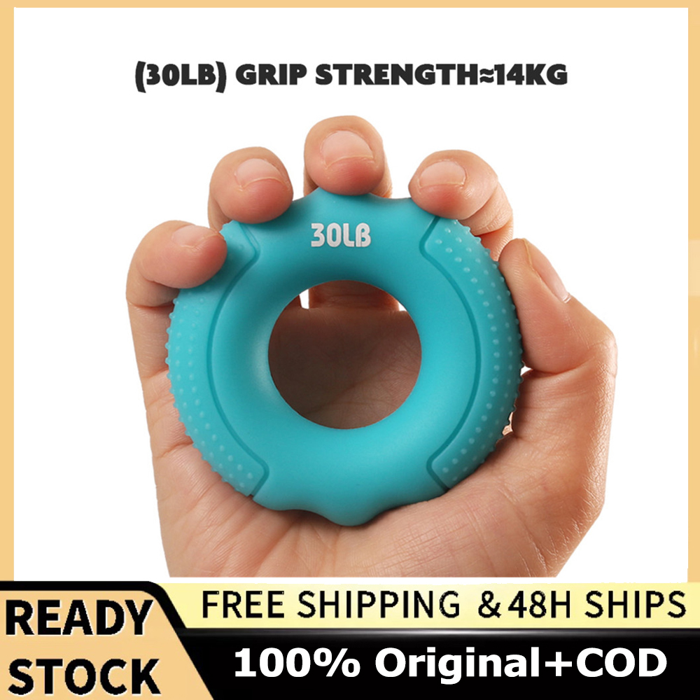 Portable Silica Gel Hand Grip Gripping Ring Carpal Expander Finger Trainer Grip 