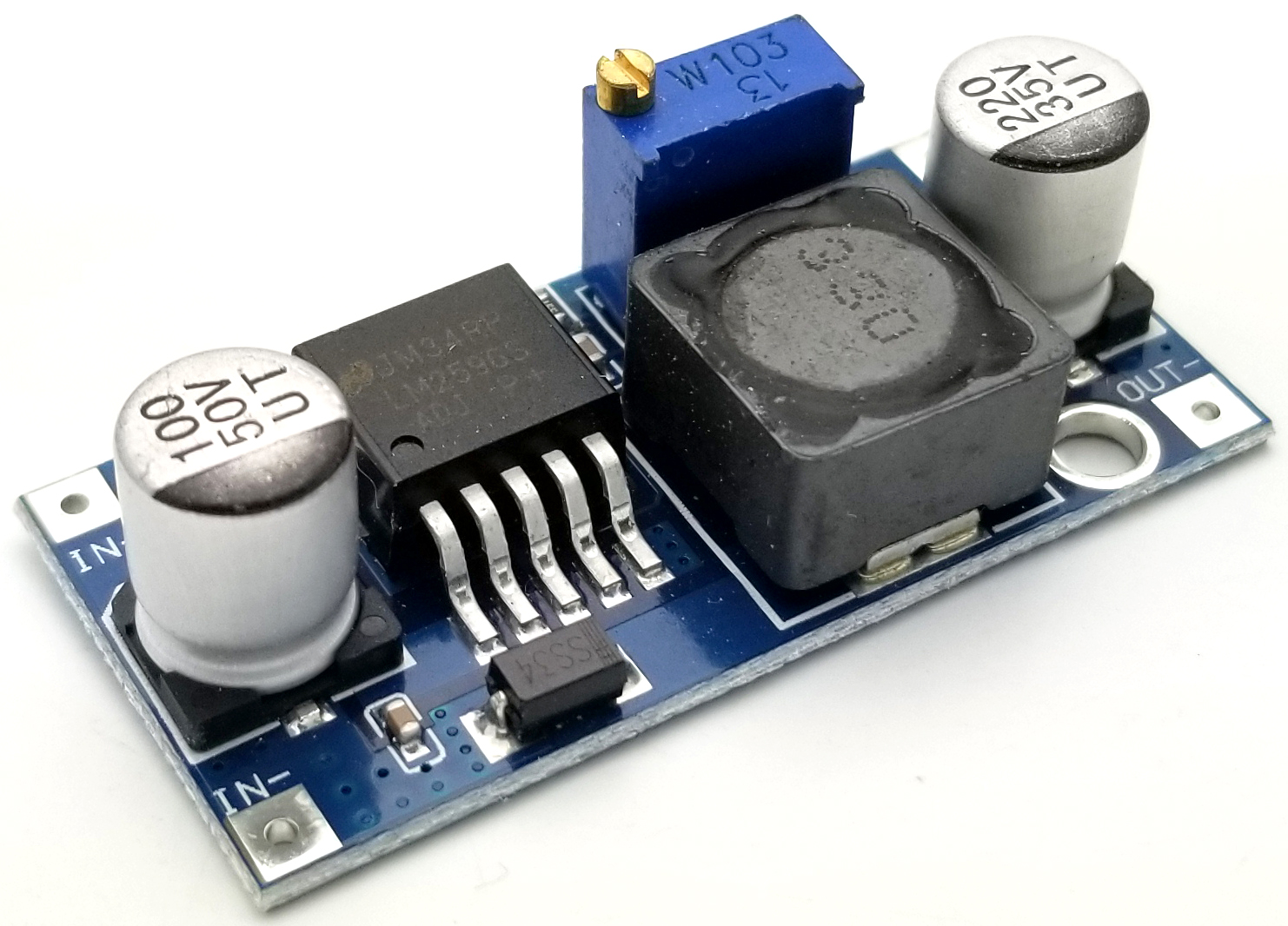 Hw-411a Lm2596 Dc To Dc Buck Converter Step Down Module Power Supply