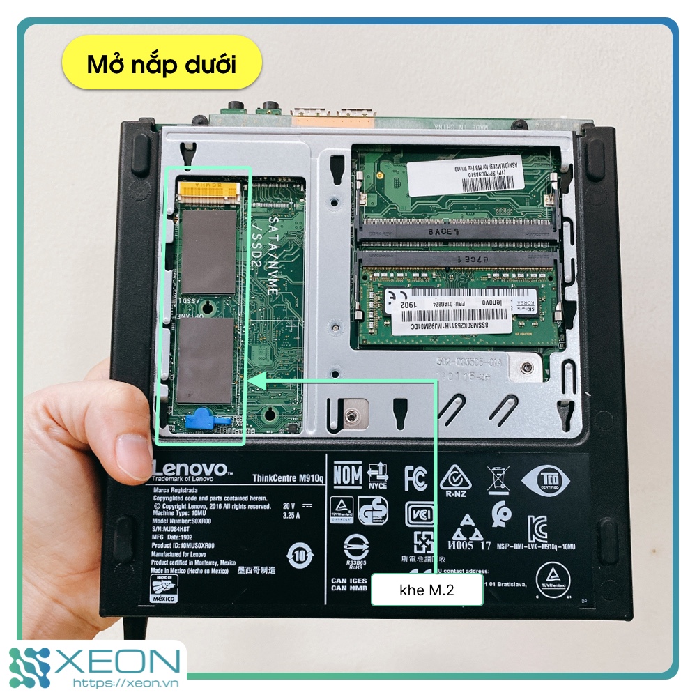Máy tính mini PC Lenovo M910q tiny i5-6500T @ 2.5-3.1 GHz