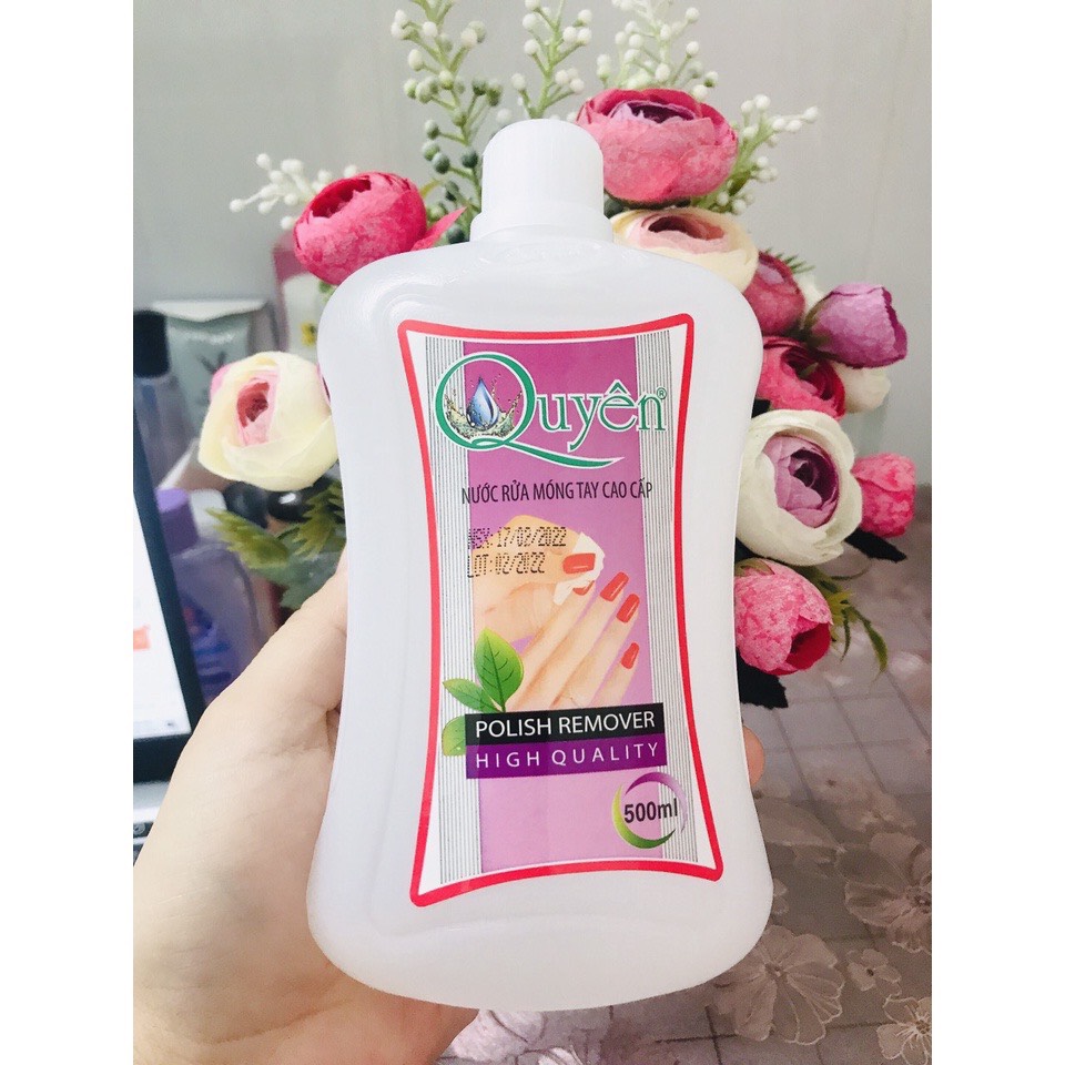 [HCM]Nước rửa móng tay cao cấp Quyên (40ml-125ml-500ml)