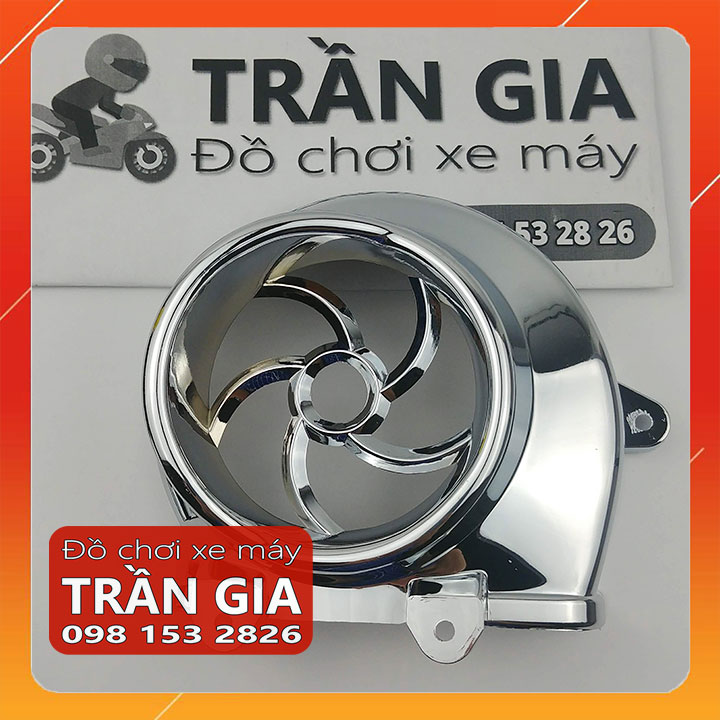 [FreeshipMAX] Ốp che quạt gió xe Vision đời đầu 2011-2012-2013 bảo vệ két nước xi inox crom- phụ kiện trang trí