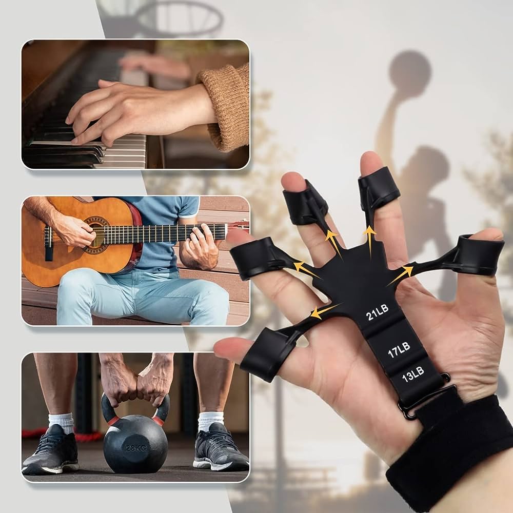 6 Level Finger Gripper Patients Hand Strengthener Finger Flexion And Extension Training Sunlight Mall. 
