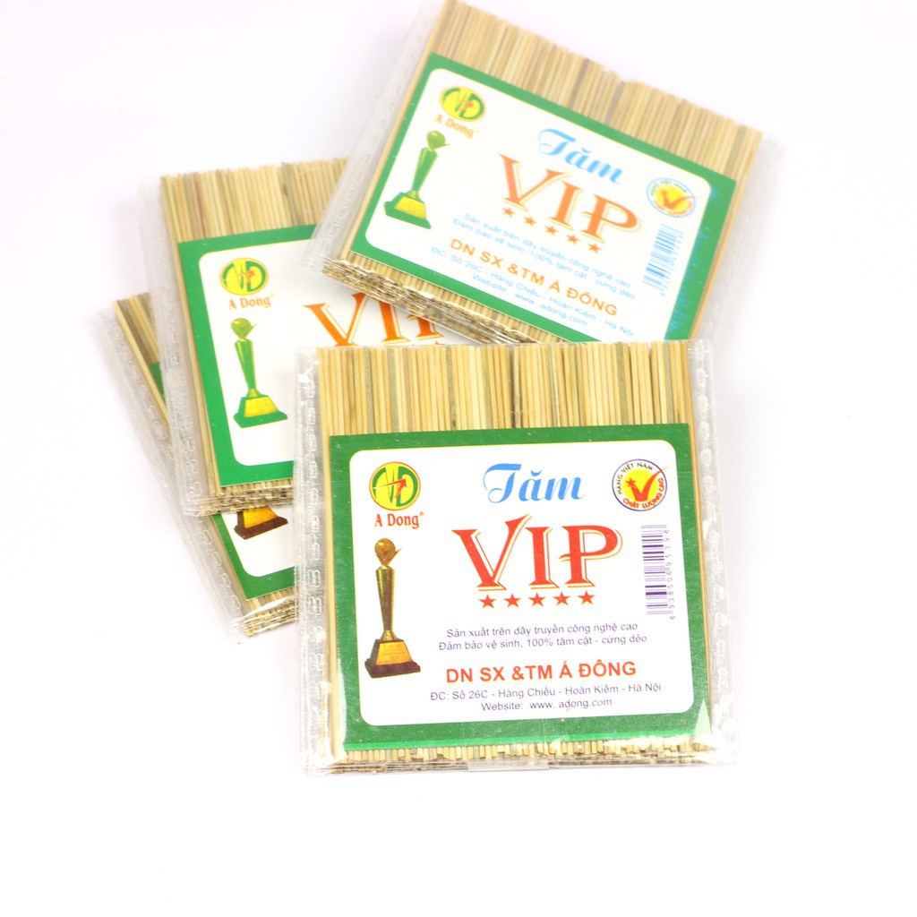 Vỉ 6 gói Tăm tre - Tăm VIP