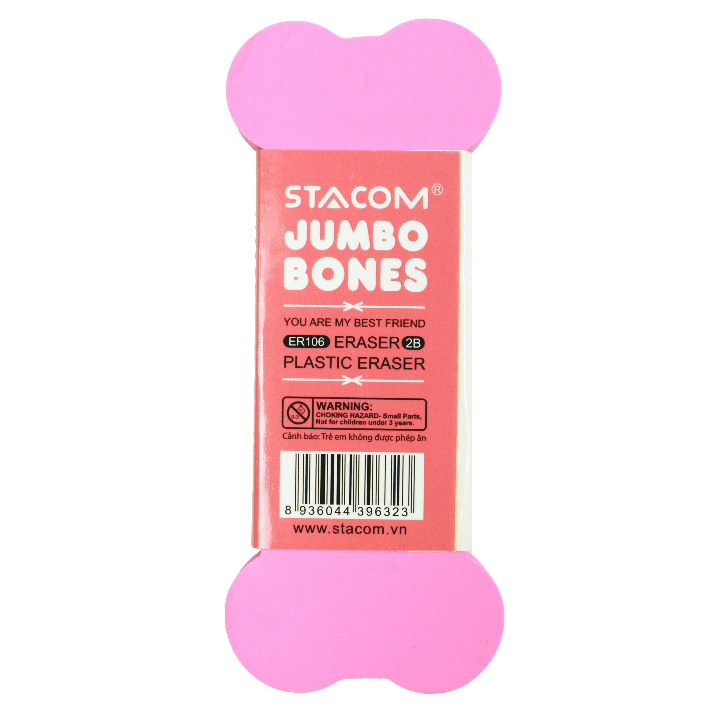 Gôm Cỡ Đại Jumbo Bones STACOM - ER106 - Hình Dáng Ngộ Nghĩnh