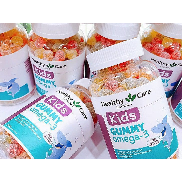 Kẹo gummy healthy care omega 3 kids 250v - úc