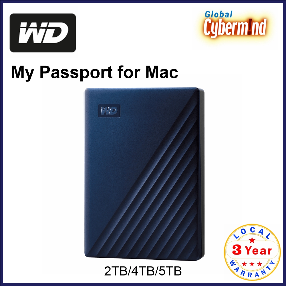 wd my passport for mac 2tb portable external hard drive for mac