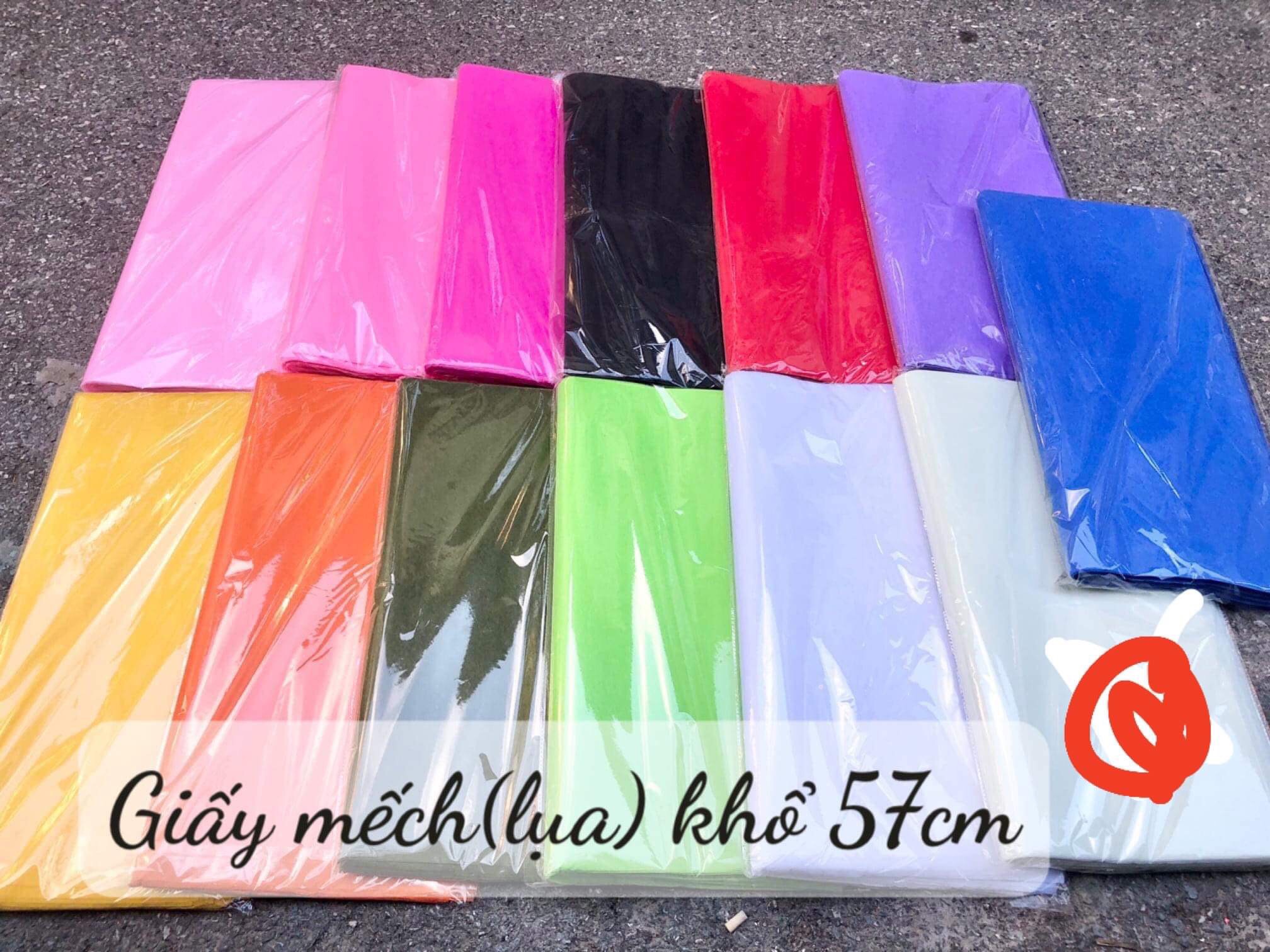 GIẤY MẾCH LỤA - DÙNG ĐỂ GÓI HOA - KHỔ 60X60CM