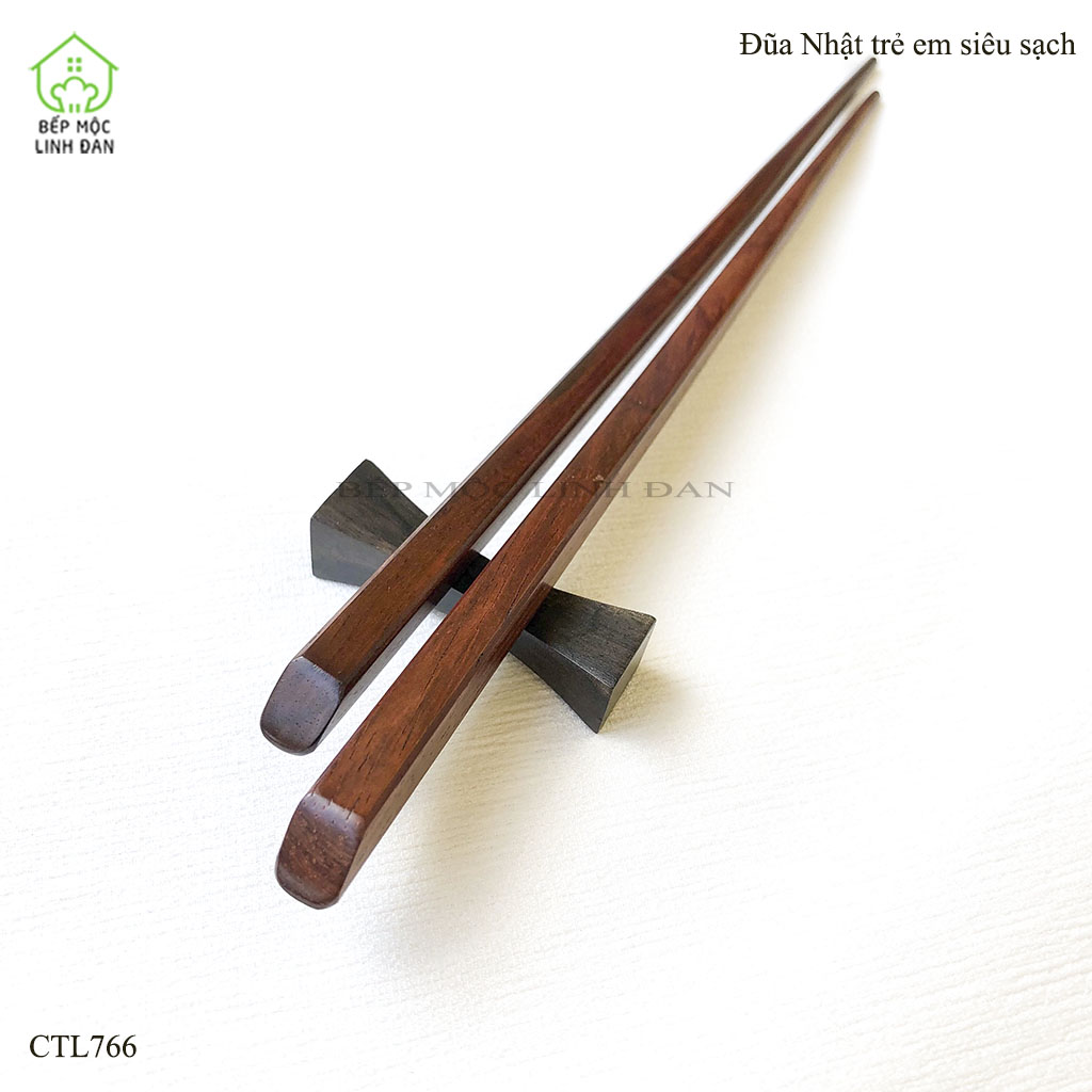 [FREESHIP MAX]Đũa Nhật trẻ em gỗ Trắc siêu sạch chất lượng cao (01 đôi) CTL766.
