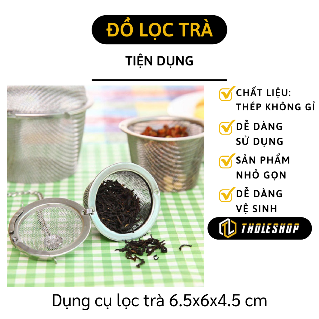 Dụng cụ lọc trà, gia vị - Dụng cụ lọc trà bằng thép không gỉ - Dụng cụ lọc trà thả ấm