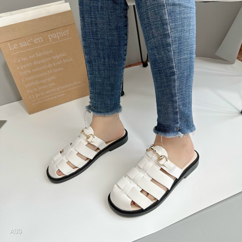 Dép sục rọ lưới nữ pha xích thoáng mát êm chân