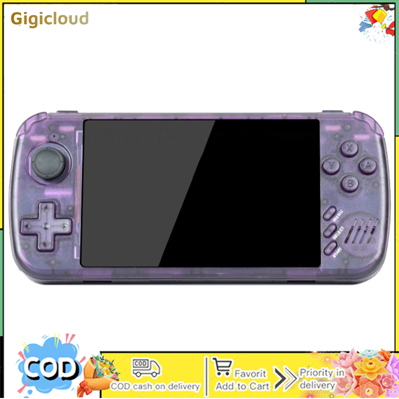 Powkiddy x39 pro handheld game console with 4000+ games 4.5-inch screen portable rechargeable handheld game machine
