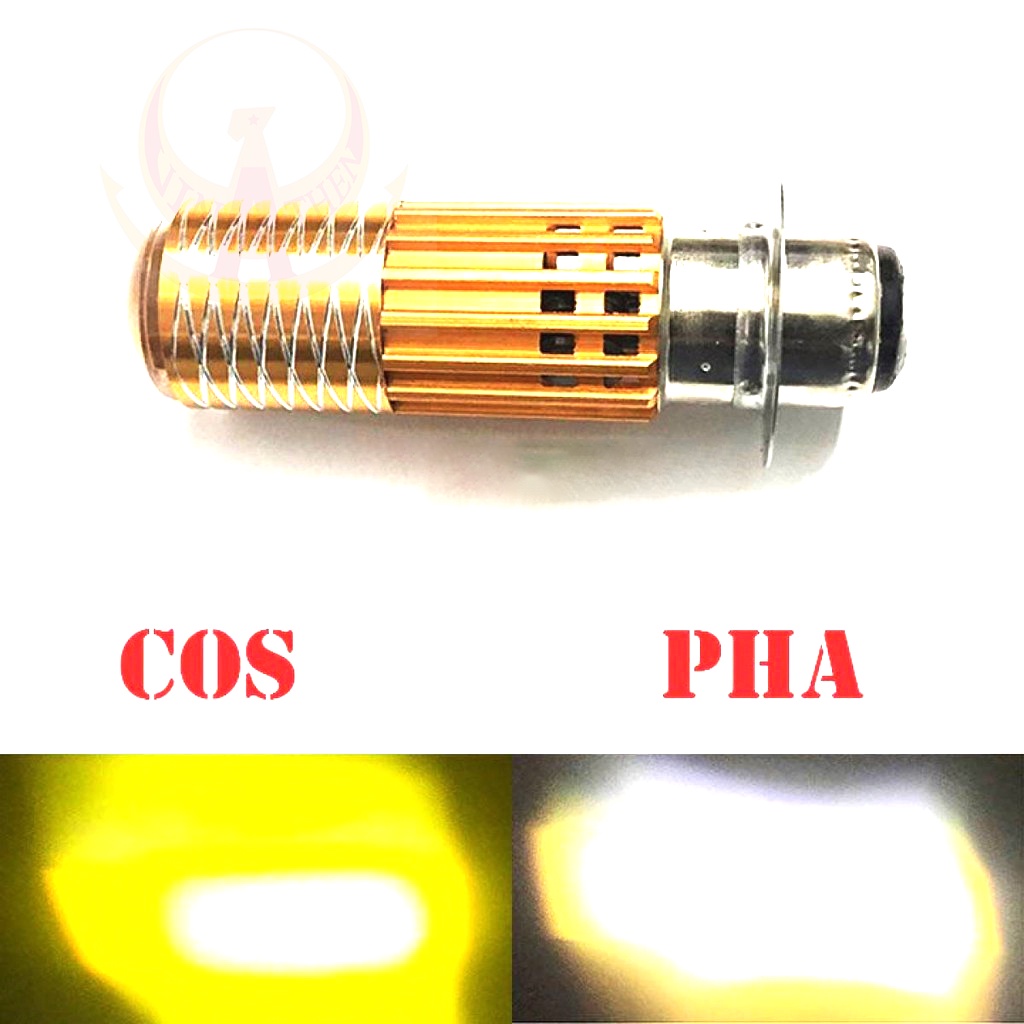 Đèn Pha Led Bi Cầu Mini 2 Mầu Cos Vàng Pha Trắng