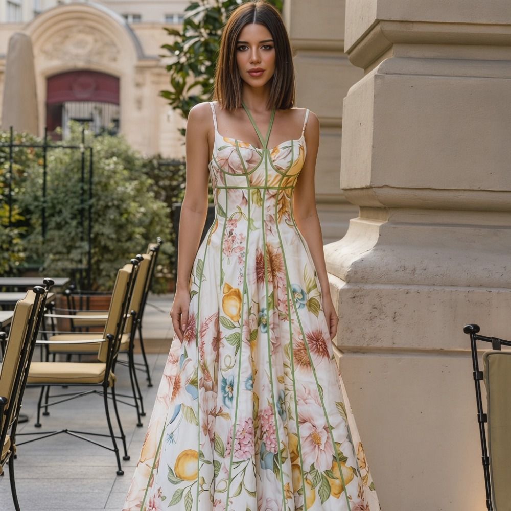 French%20Style%20Flower%20Floral%20Printed%20Dress%20Waist-cinching%20Summer%20Lady%20Halter%20Dress%20Sleeveless%20Sweet%20A-Line%20Dress%20Summer%20Season%20-%20Image%206