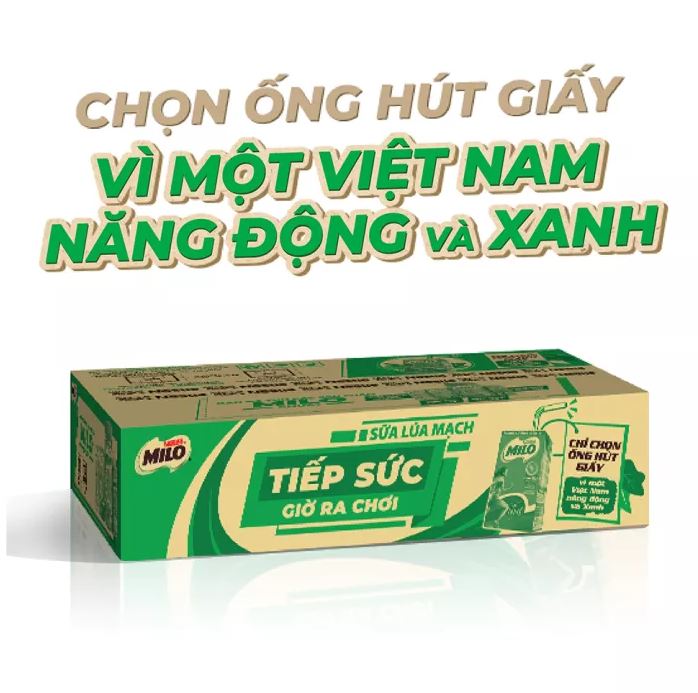 [HCM] Sữa Milo lúa mạch Nestlé thùng 48 hộp (48x115ml)