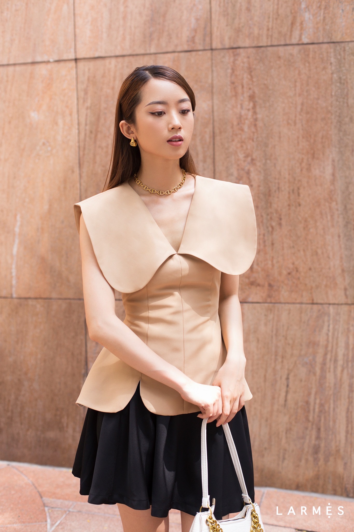 LARMES - Áo cổ thuỷ thủ Lily - Quần ống đứng Willow