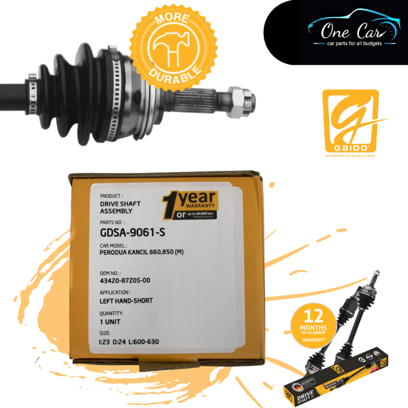 GAIDO Drive Shaft Perodua Kancil 660 (Manual/Auto) ,Kancil 850 (Manual