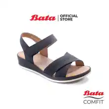 ภาพขนาดย่อของภาพหน้าปกสินค้าBata Comfit บาจา คอมฟิต รองเท้าแตะเพื่อสุขภาพ รองเท้าลำลอง รองเท้าแตะรัดส้นเสริมสุขภาพ สูง 1 นิ้ว สำหรับผู้หญิง รุ่น Harper สีดำ 6616976 จากร้าน Bata บน Lazada