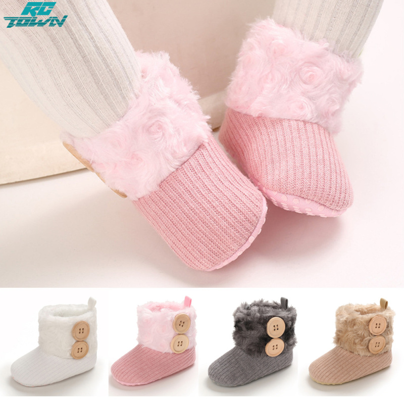 Baby Winter Snow Boots Infant Fleece Lined Warm Thickening Soft Sole
