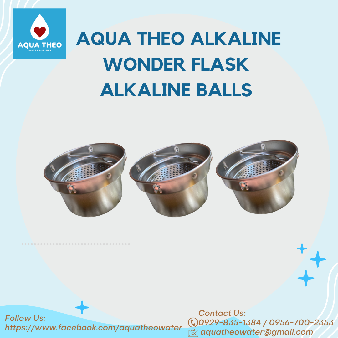Aqua Theo Wonder Alkaline Flask Tumbler Alkaline refill Alkaline balls