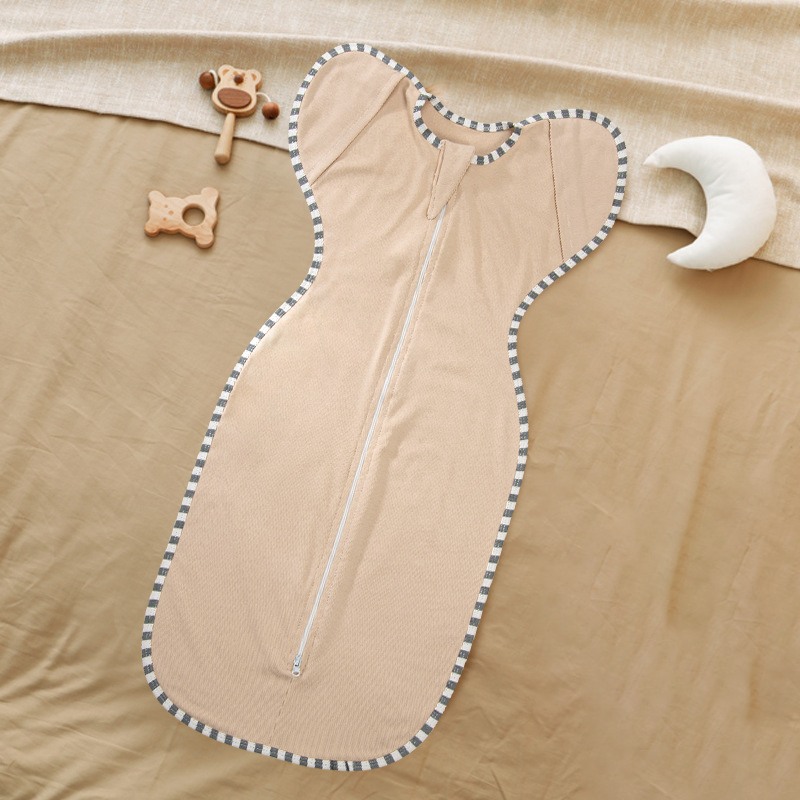 Insular Baby sleeping bag swaddled newborn baby sleeping artifact wrapped in anti startle throughout the year.