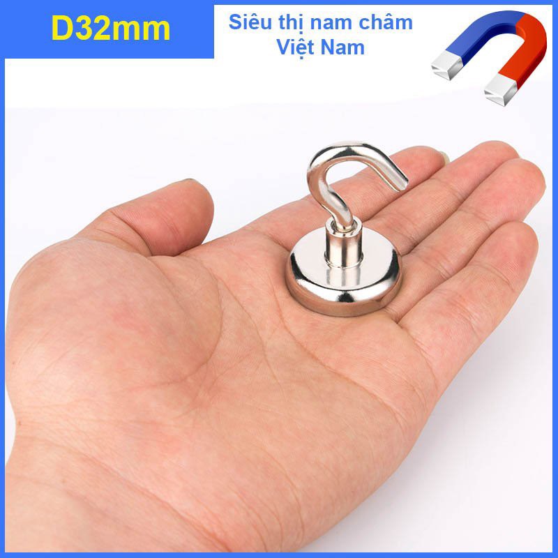 NAM CHÂM MÓC TREO, NAM CHÂM CỨU HỘ D32 X7MM