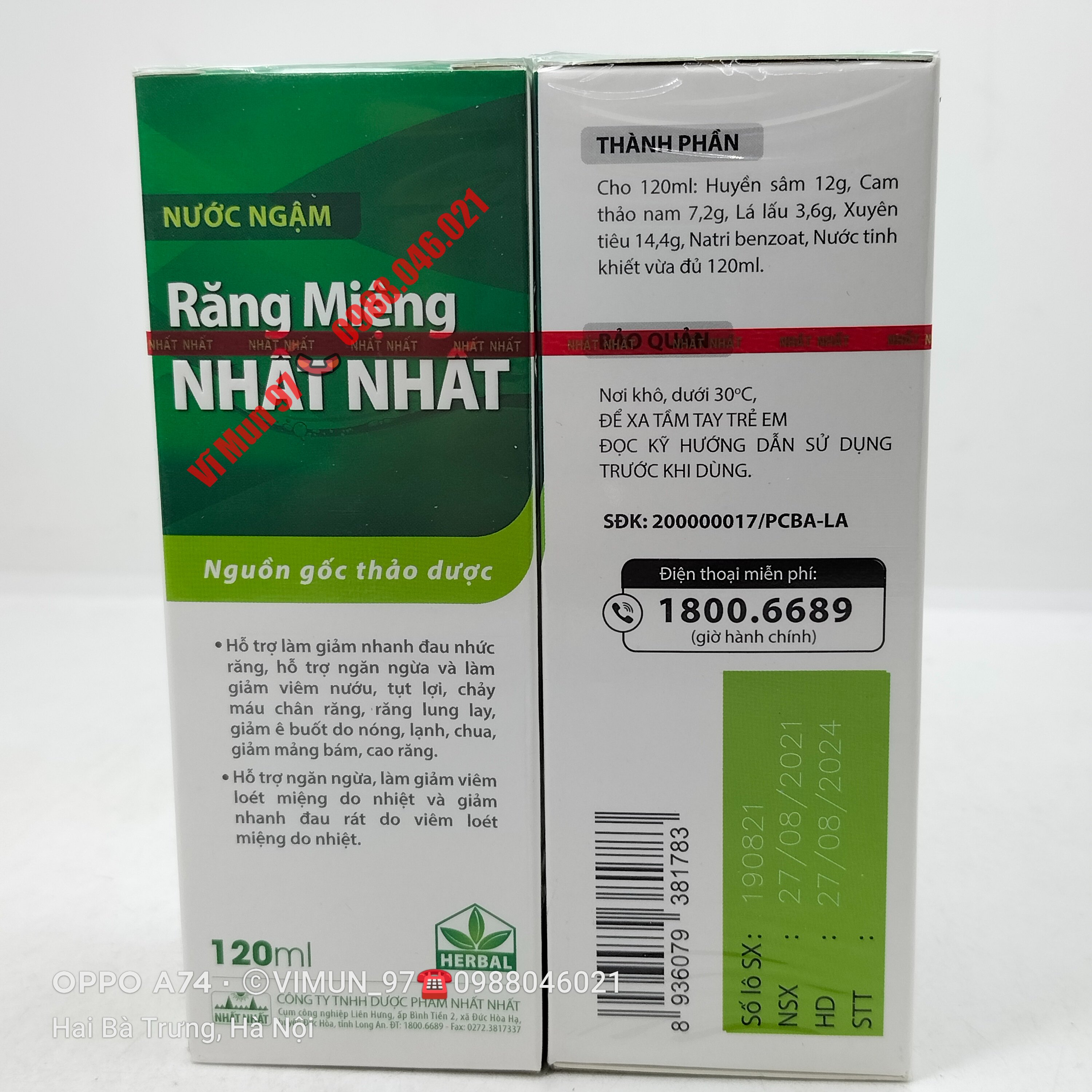 Răng Miệng Nhất Nhất chai 120ml