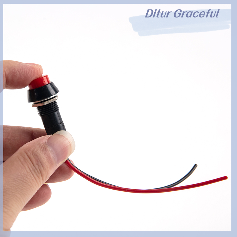 Ditur Car Modified Horn Switch Modified Small Switch Button Red Green Button Switch