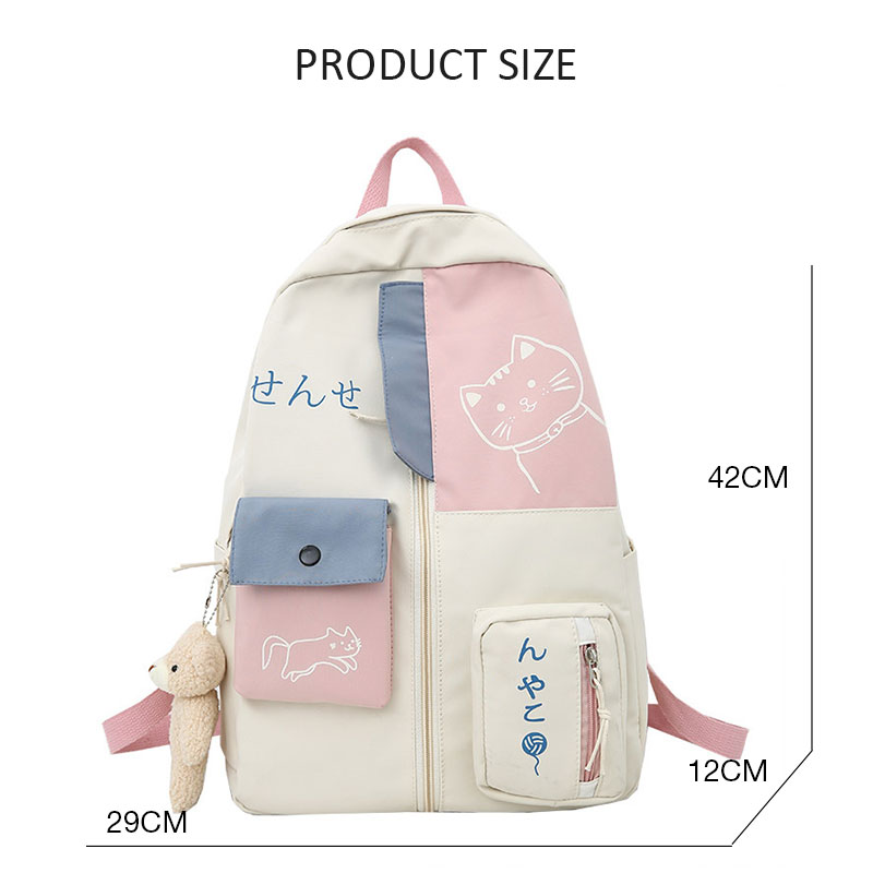 C&K KIds Backpack for primary school students, backpack for junior high school students, Harajuku style backpack for college students.