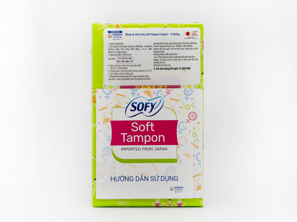Băng vệ sinh Sofy Soft Tampon siêu thấm 9 que