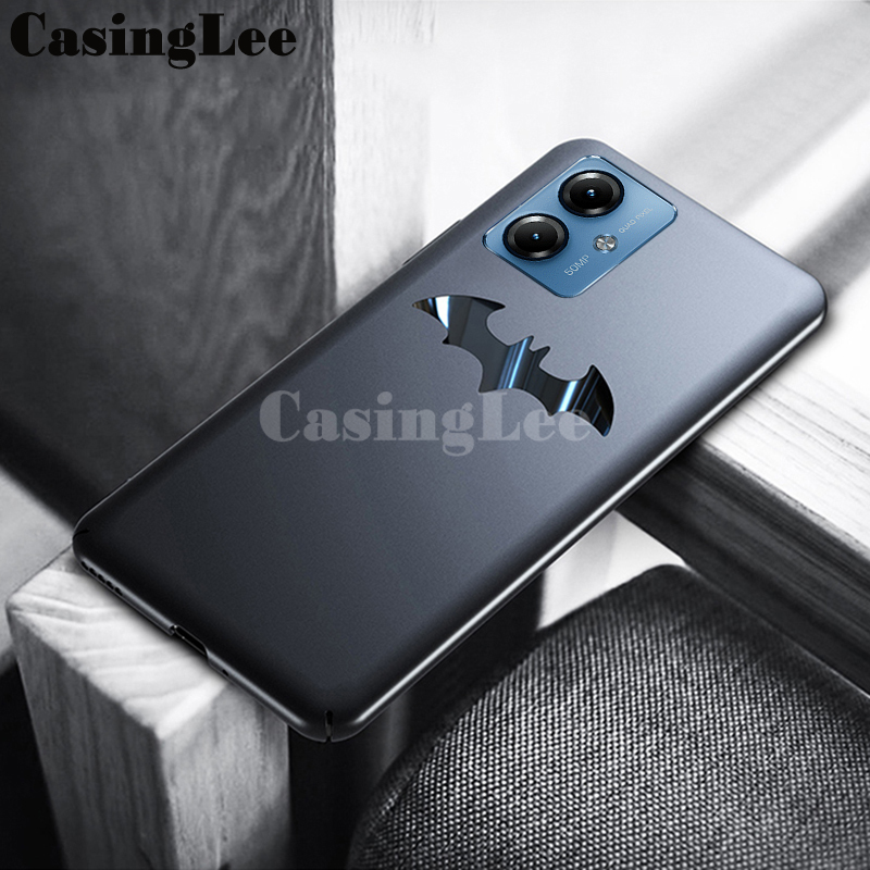 For Moto G64 Case Smooth Metal Bat Man Marvel DC Design Protector