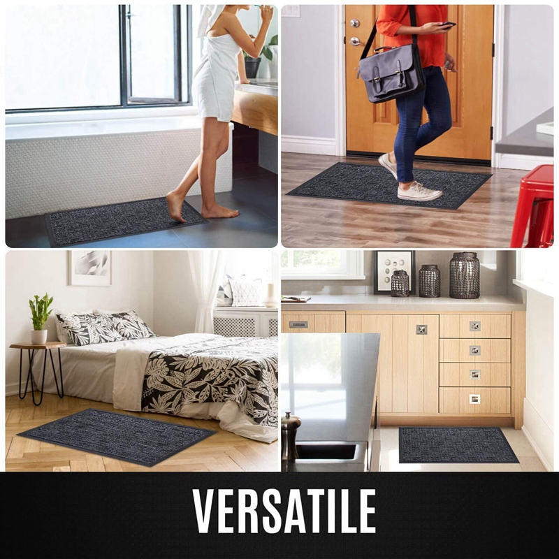 Low Profile Door Mat, NonSlip Mat Entrance Carpet, Easy to