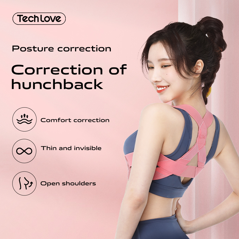 Tech Love Anti-Humpback Orthodontics Ladies Adult Invisible Summer Adult  Posture Correction Belt Correction Back Artifact Correction Strap  Adjustable Support Vest Temperament