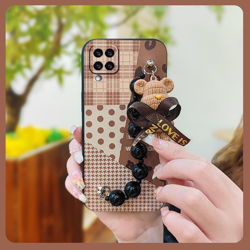 Black%20pearl%20pendant%20Back%20Cover%20Phone%20Case%20For%20Samsung%20Galaxy%20M12/F12/SM-M127F/F127G/M12FG/A12%204G%20Anti-knock%20Cartoon%20cute%20-%20Image%204