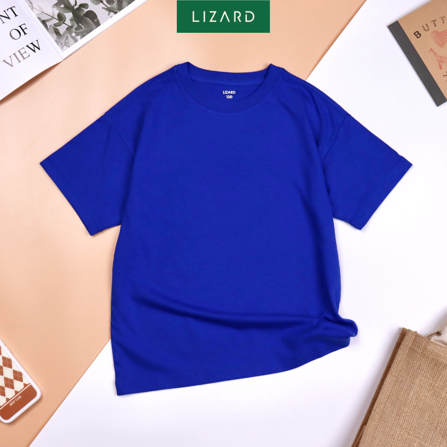 Áo thun trơn bé trai Lizard cotton thấm hút mồ hôi
