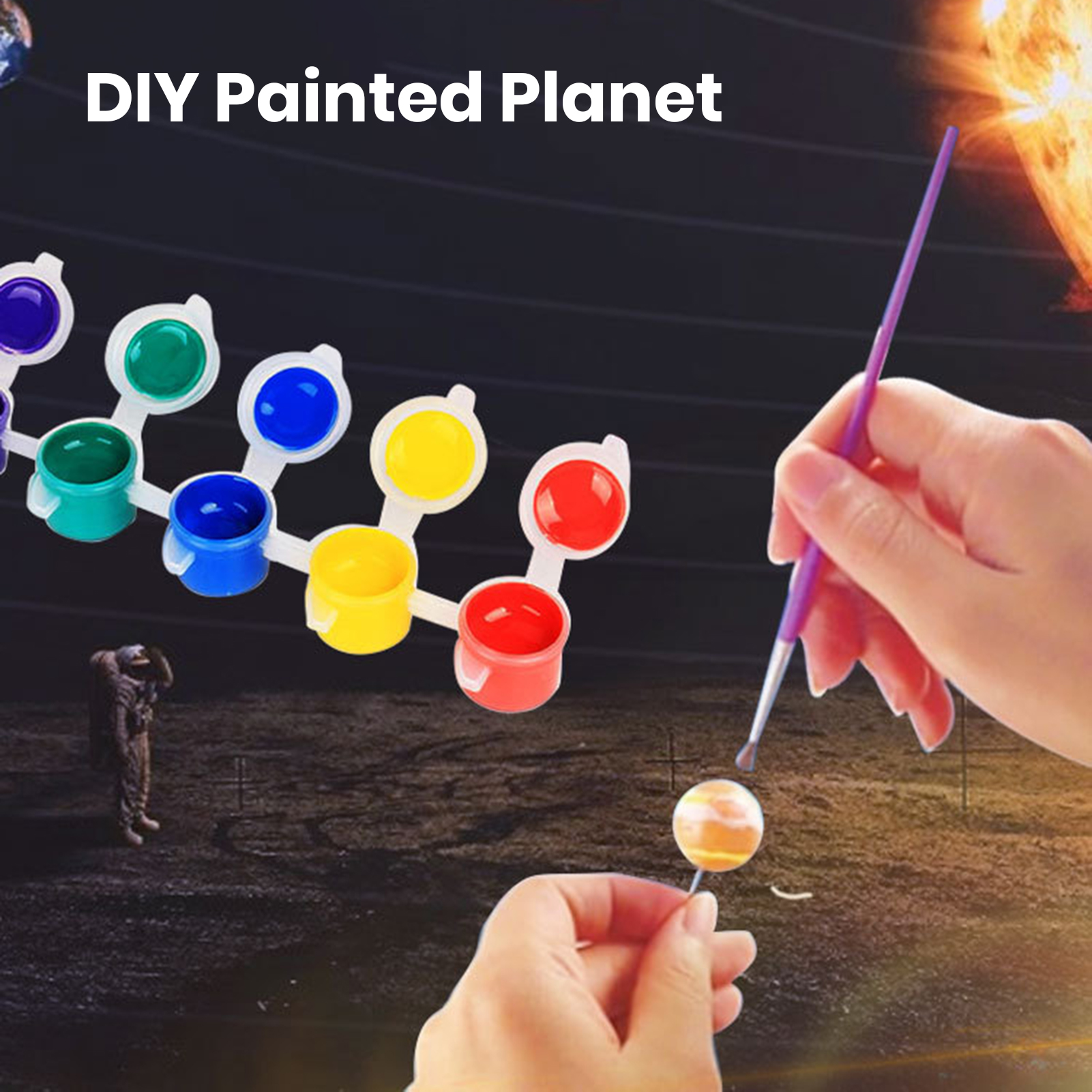 218s Diy Solar System Toy Solar System Model Kit Stem Educational Solar System Toy Set 3d Sun Planets Model for Boys and Girls Diy Assembly Universe Astronomical Science Learning Gift