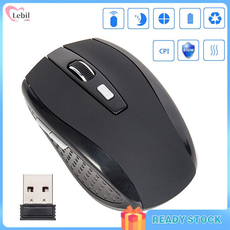 2.4GHZ Portable Wireless Mouse Cordless Optical Scroll Mouse for PC Laptop