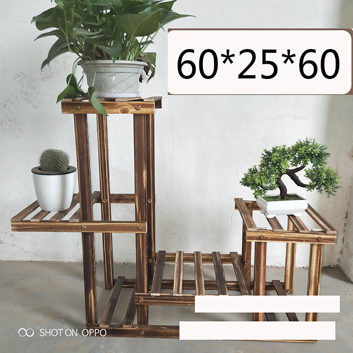 Khung gỗ nhiều tầng để chậu hoa cây cảnh, decor nhà ở, kệ để chậu hoa ngoài ban công, kệ hoa ban công, kệ để chậy hoa cây cảnh trang trí
