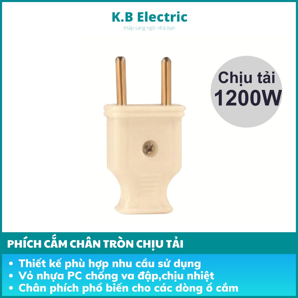 Phích cắm chân tròn siêu chịu tải KB Electric