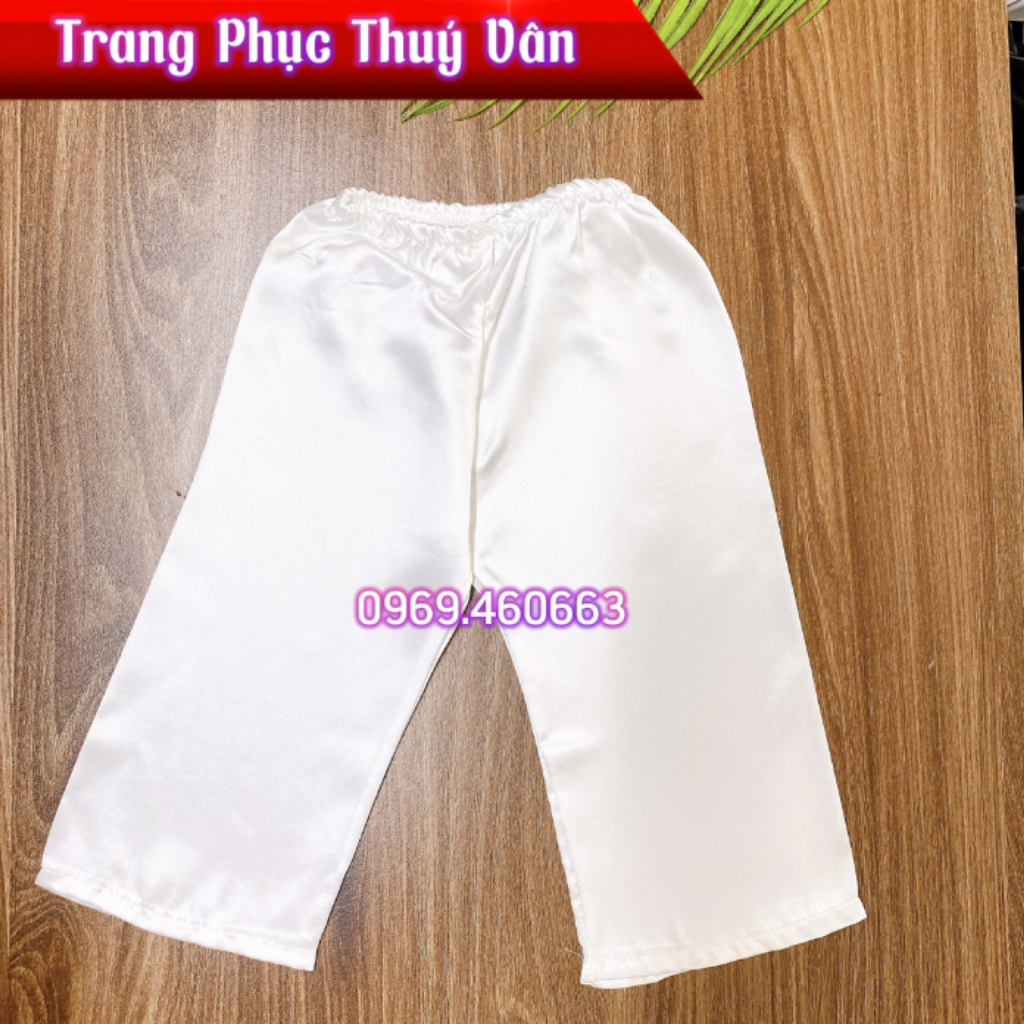 8 màu sắc. quần lụa cho bé kết hợp với áo dài, áo bà ba siêu đẹp, chất phi lụa