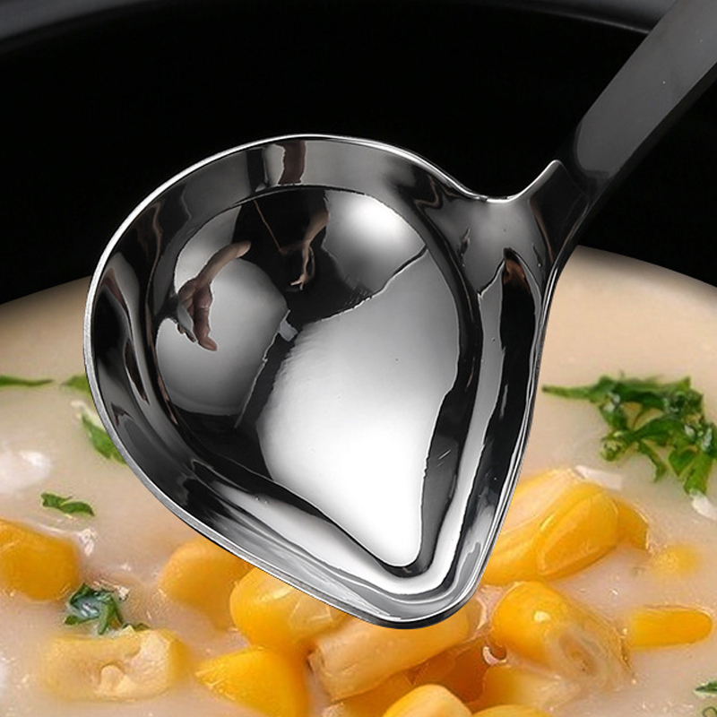 Stew Dipper Long Handle Cooking Tools Soup Stainless Steel Duck Mouth Shaped Spoon Kitchen Ladle Tableware Scoop Restaurant. 