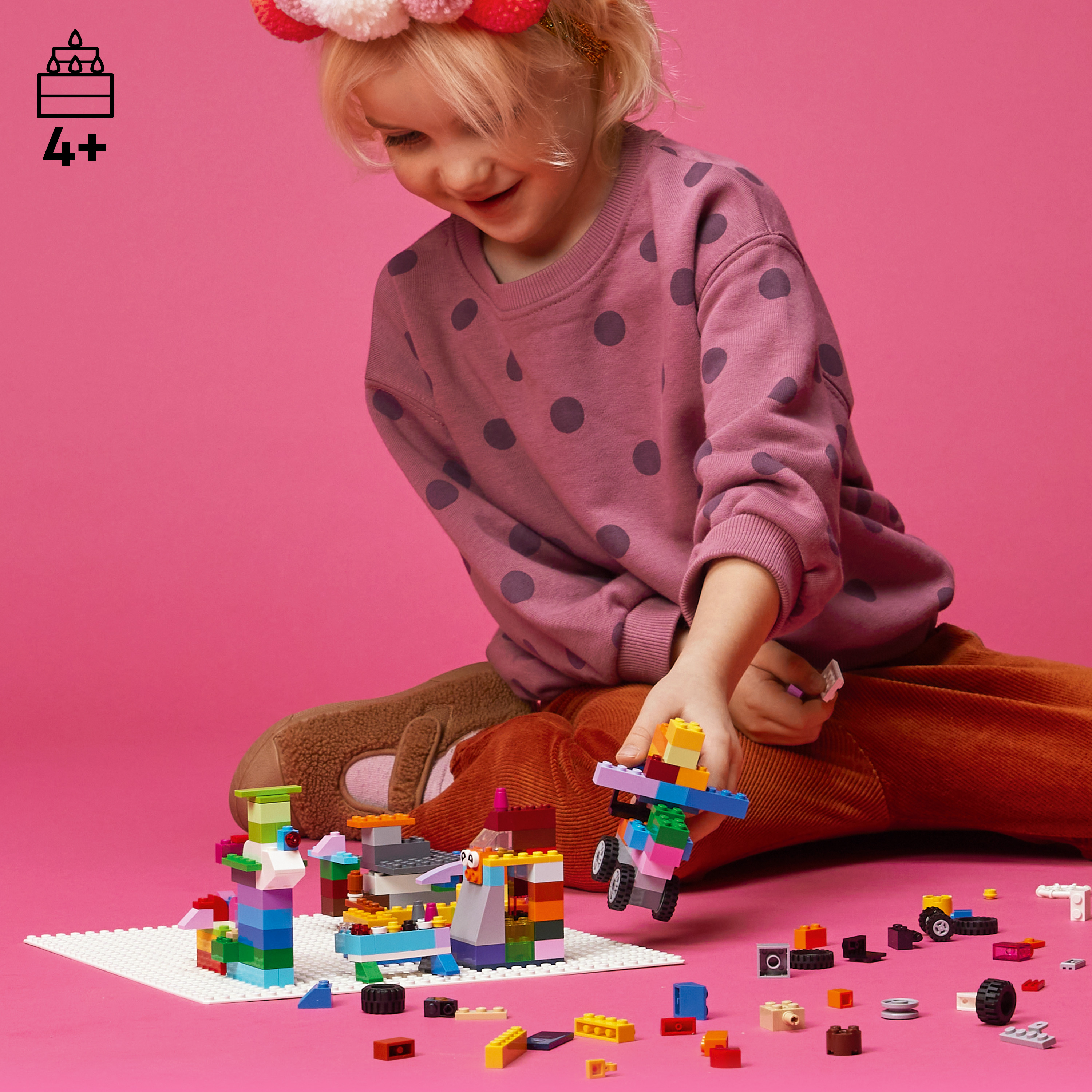 LEGO CLASSIC 11026 Đế Lắp Ráp Màu Trắng (1 chi tiết)